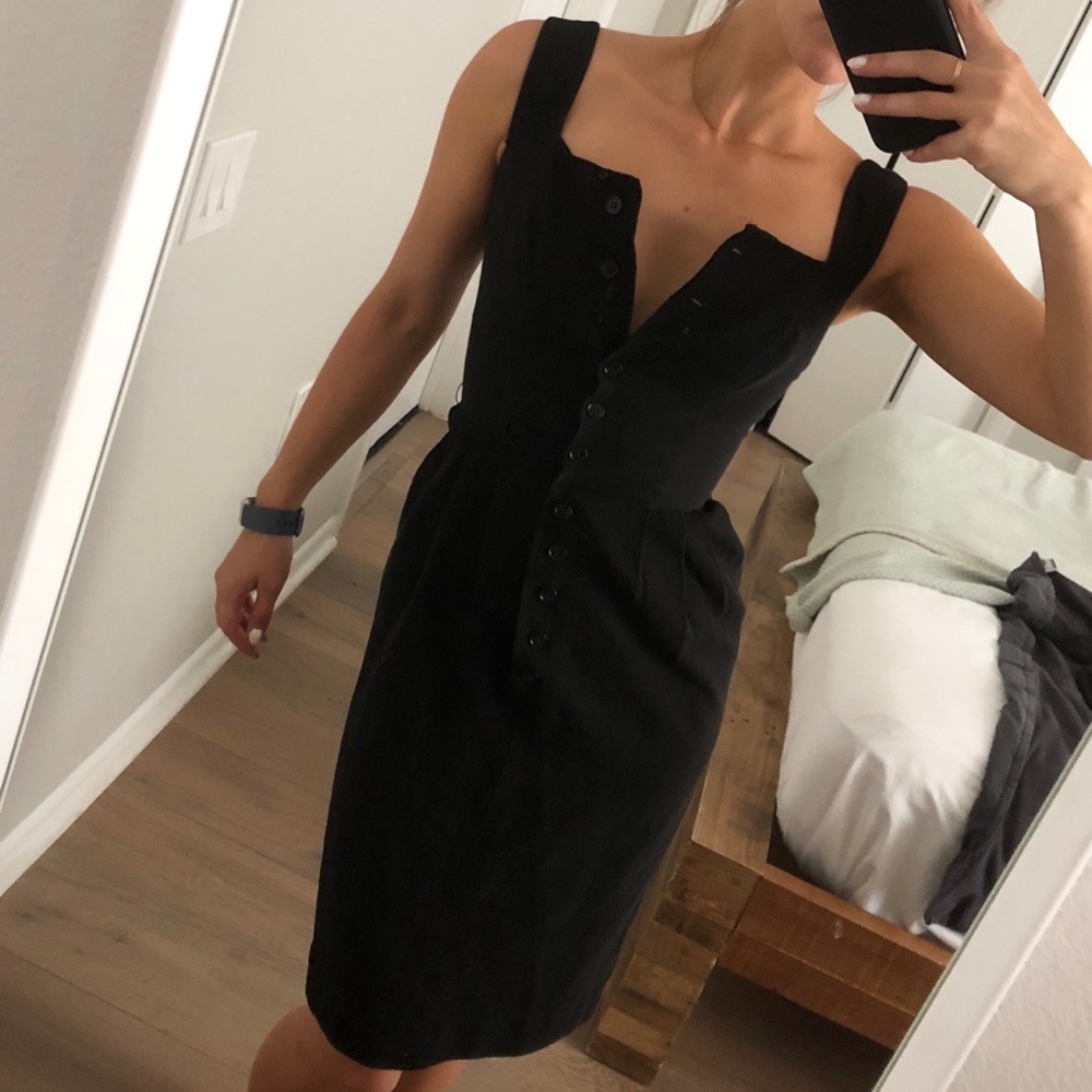 Vintage Black Mad Men Era Dress (50s? 60s?)